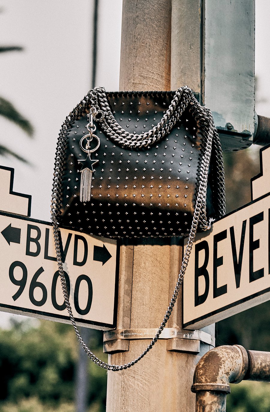 ショルダーバッグ・ポシェット Stella Mccartney Borsa Falabella Mini Con Cristalli Women Black Falabella Crystal Mini Shoulder Bag | Stella